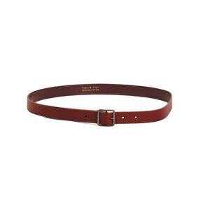 MARTINA MORI Burgandy Made In Italy Smooth Leather Belt